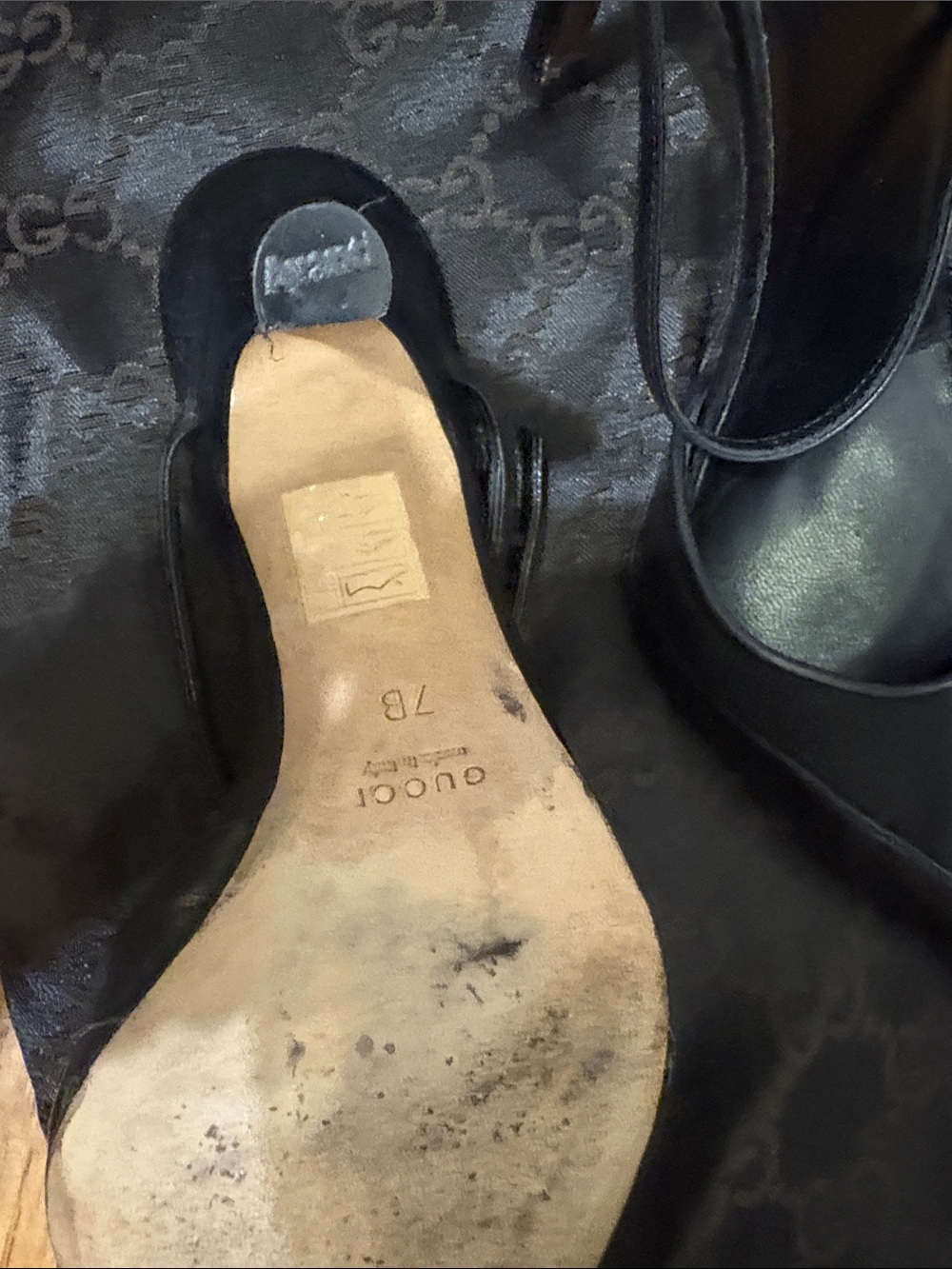 Vintage 2002 Gucci by Tom Ford Pointed Toe Mule Heels size 7 with Dust Bag - Picture 6 of 9